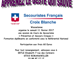 2017 01 27 cours de secourisme a wasselonne